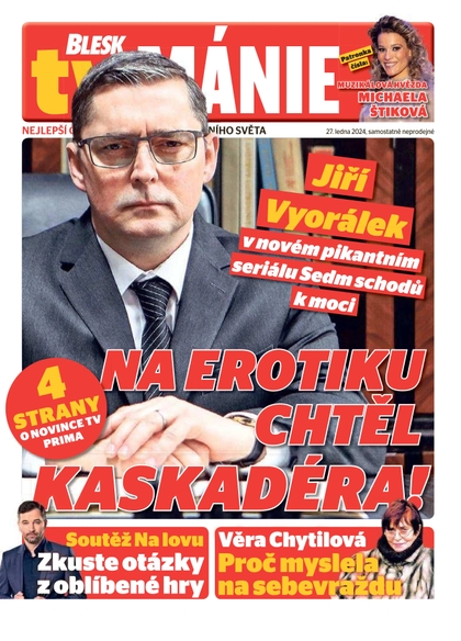 E-magazín Blesk Tv manie - 27.1.2024 - CZECH NEWS CENTER a. s.