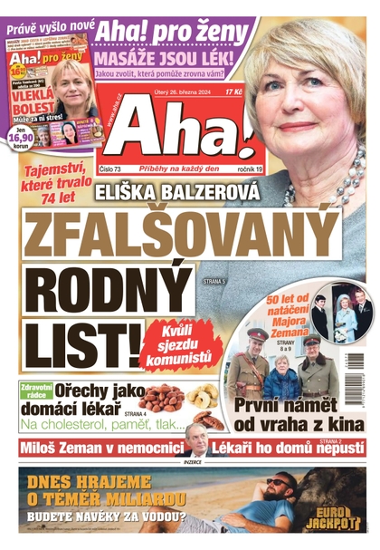E-magazín AHA! - 26.3.2024 - CZECH NEWS CENTER a. s.
