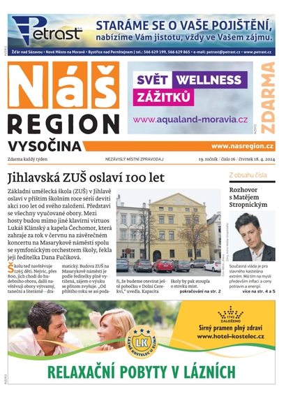 E-magazín Náš Region - Vysočina 16/2024 - A 11 s.r.o.