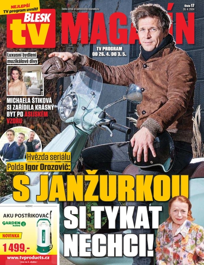 E-magazín Blesk Tv magazín - 26.4.2024 - CZECH NEWS CENTER a. s.