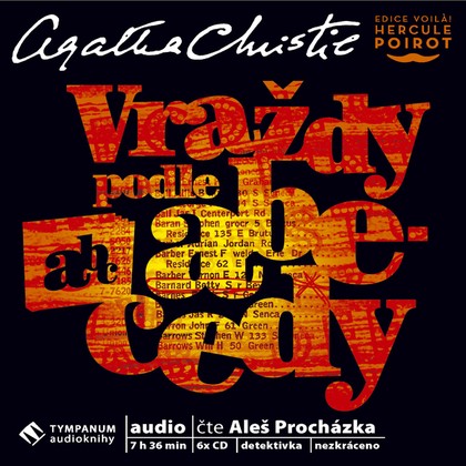 Audiokniha Vraždy podle abecedy - Aleš Procházka, Agatha Christie