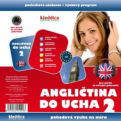 Audiokniha Angličtina do ucha 2 - mírně pokročilí - Eddica, Eddica