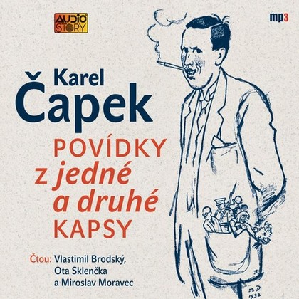 Audiokniha Povídky z jedné a druhé kapsy - Ota Sklenčka, Miroslav Moravec, Vlastimil Brodský, Karel Čapek