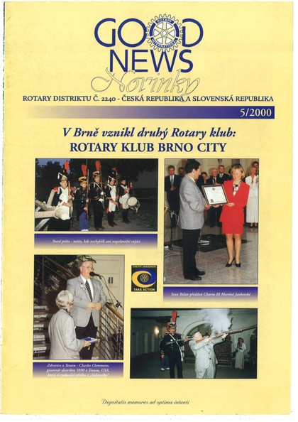 E-magazín Rotary Good News č. 5 / 2000 - ROTARY INTERNATIONAL DISTRIKT 2240 ČESKÁ REPUBLIKA A SLOVENSKÁ REPUBLIKA, mezinárodní nezisková organizace