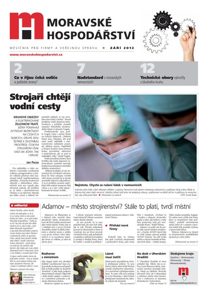 E-magazín MH září 2012 - Magnus Regio, vydavatel Moravského hospodářství