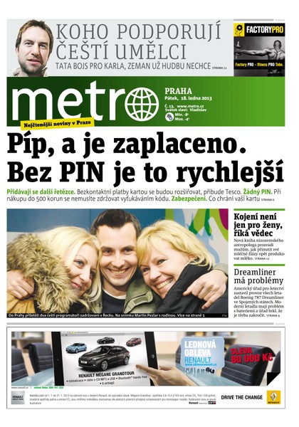 E-magazín METRO 18.1.2013 - deník METRO