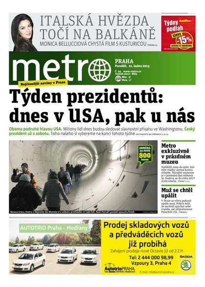 E-magazín METRO 21.1.2013 - deník METRO