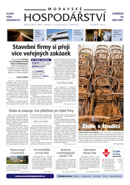 E-magazín MH duben 2011 - Magnus Regio, vydavatel Moravského hospodářství