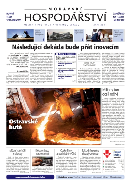 E-magazín MH září 2011 - Magnus Regio, vydavatel Moravského hospodářství