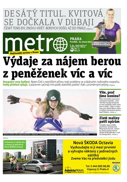 E-magazín METRO 25.2.2013 - deník METRO