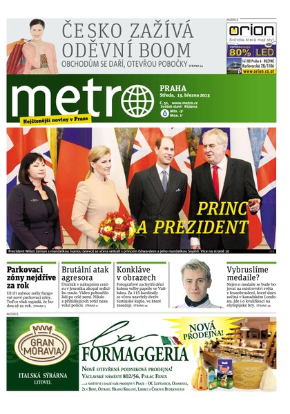 E-magazín METRO 13.3.2013 - deník METRO