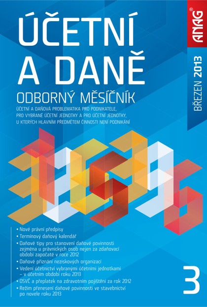 E-magazín Účetní a daně 3/2013 - ANAG, spol. s r.o.