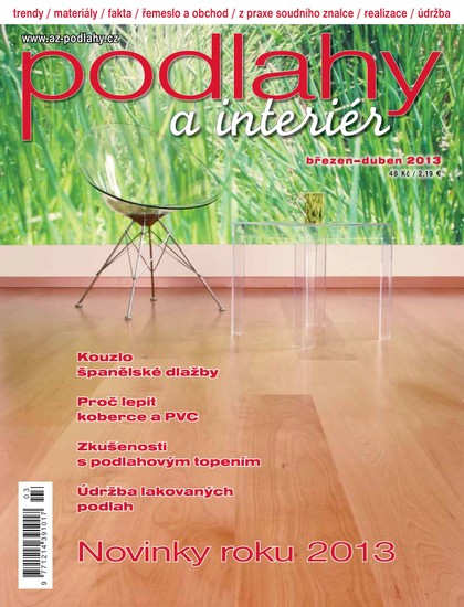 E-magazín Podlahy a interiér - březen/duben 2013 - Vydavatelství LENNY s.r.o.