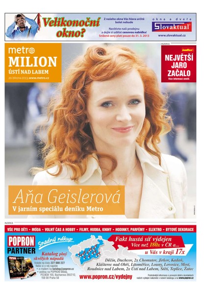 E-magazín ÚSTÍ METRO MILION  - březen 2013 - deník METRO