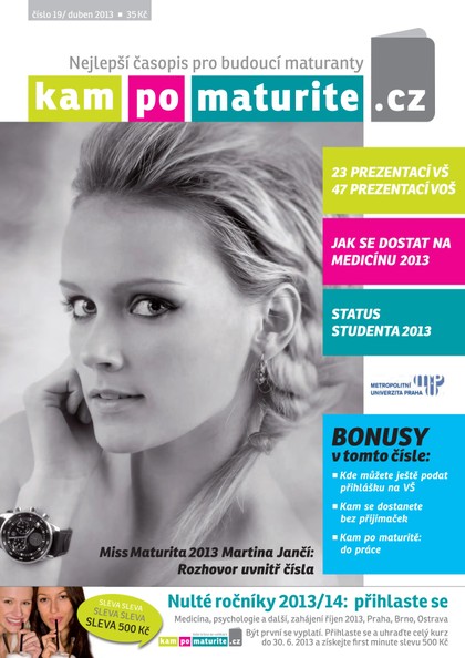 E-magazín KamPoMaturitě.CZ duben 2013 - AMOS – KamPoMaturite.cz, s.r.o.