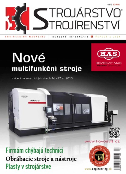 E-magazín STROJÁRSTVO/STROJÍRENSTVÍ APRÍL/2013 - MEDIA/ST s.r.o.