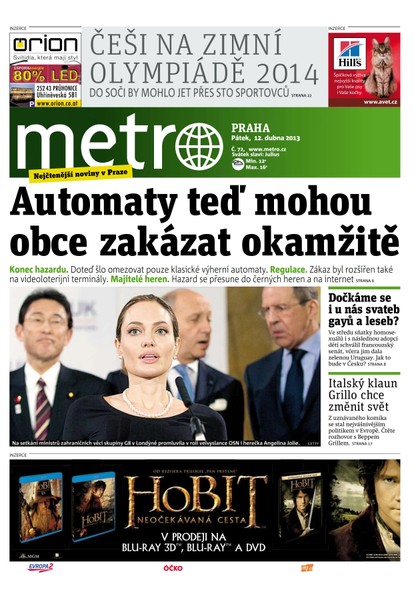 E-magazín METRO 12.4.2013 - deník METRO