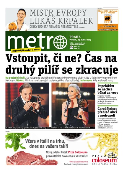 E-magazín METRO 29.4.2013 - deník METRO