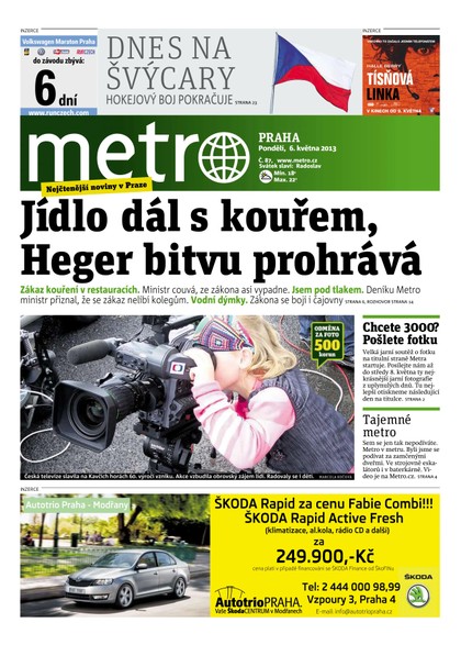 E-magazín METRO 6.5.2013 - deník METRO