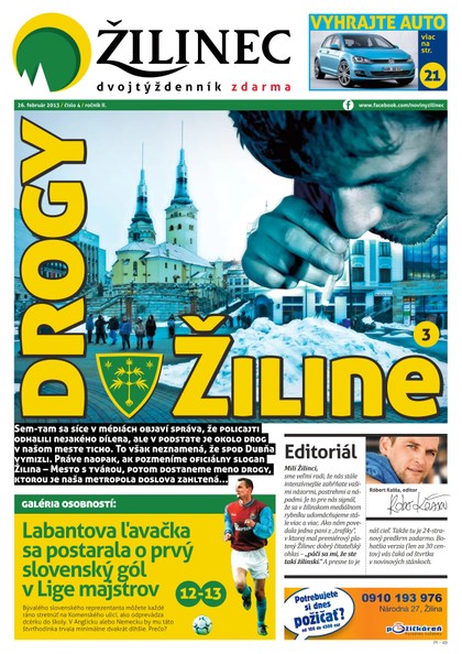 E-magazín Žilinec 4/2013 neplatený - Dr. Press, s.r.o.