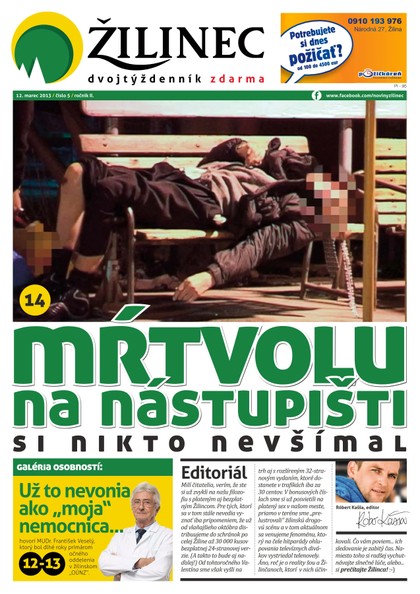 E-magazín Žilinec 5/2013 neplatený - Dr. Press, s.r.o.