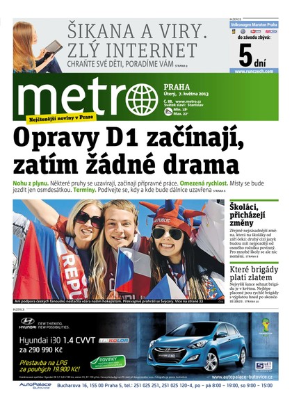 E-magazín METRO 7.5.2013 - deník METRO