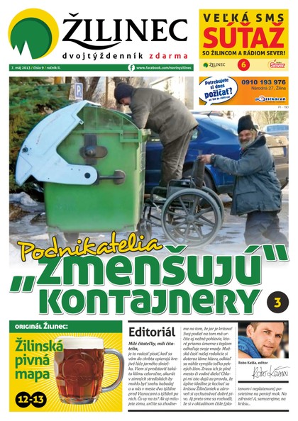 E-magazín Žilinec 9/2013 neplatený - Dr. Press, s.r.o.