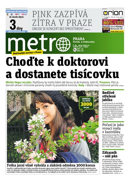 E-magazín METRO 9.5.2013 - deník METRO