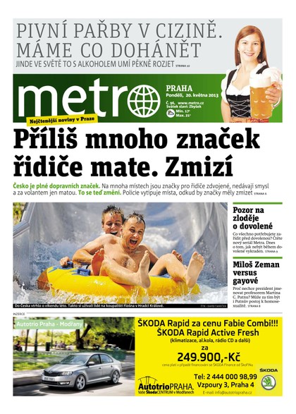 E-magazín METRO 20.5.2013 - deník METRO