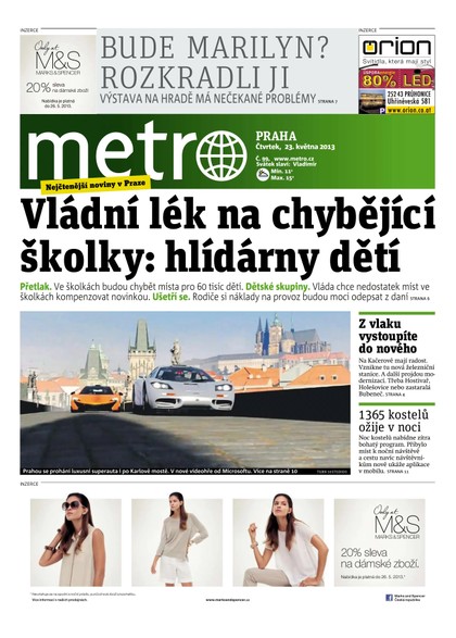 E-magazín METRO 23.5.2013 - deník METRO