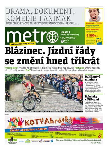 E-magazín METRO 29.5.2013 - deník METRO