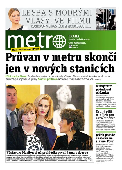 E-magazín METRO 30.5.2013 - deník METRO