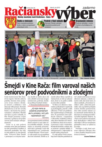 E-magazín 6/2013 - Miestny úrad Bratislava - Rača