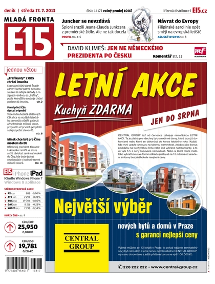 E-magazín E15 17.7.2013 - Czech Media Invest