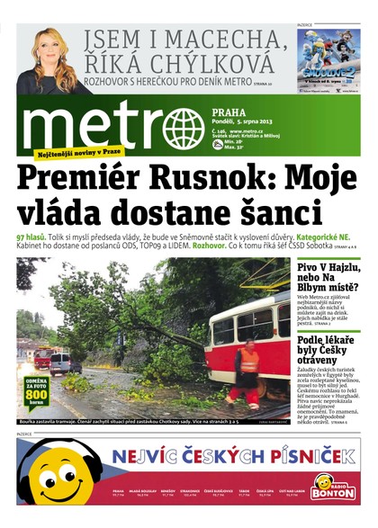 E-magazín METRO 5.8.2013 - deník METRO