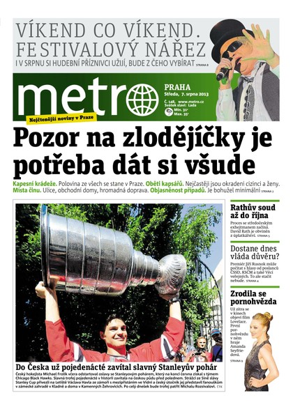 E-magazín METRO 7.8.2013 - deník METRO