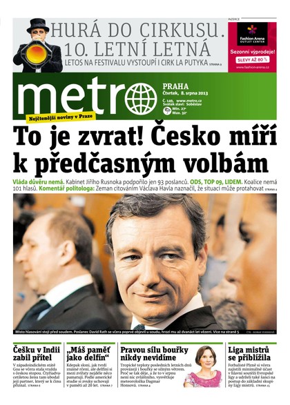 E-magazín METRO 8.8.2013 - deník METRO