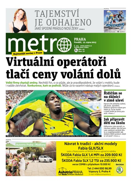 E-magazín METRO 12.8.2013 - deník METRO