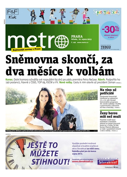 E-magazín METRO 21.8.2013 - deník METRO
