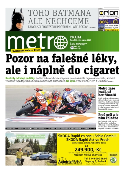 E-magazín METRO 26.8.2013 - deník METRO
