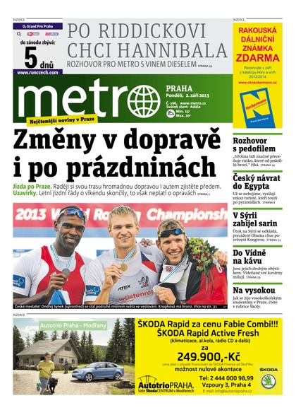 E-magazín METRO 2.9.2013 - deník METRO