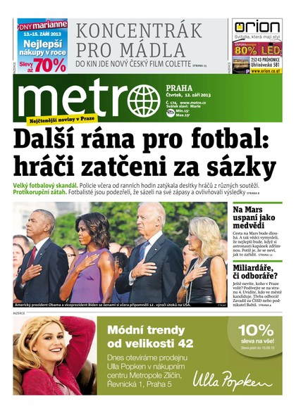 E-magazín METRO 12.9.2013 - deník METRO