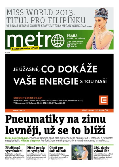 E-magazín METRO 30.9.2013 - deník METRO