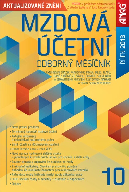 E-magazín MÚ 10/2013 – aktualizováno - ANAG, spol. s r.o.