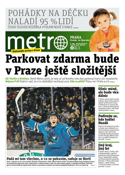 E-magazín METRO 10.10.2013 - deník METRO