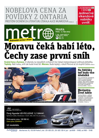 E-magazín METRO 11.10.2013 - deník METRO