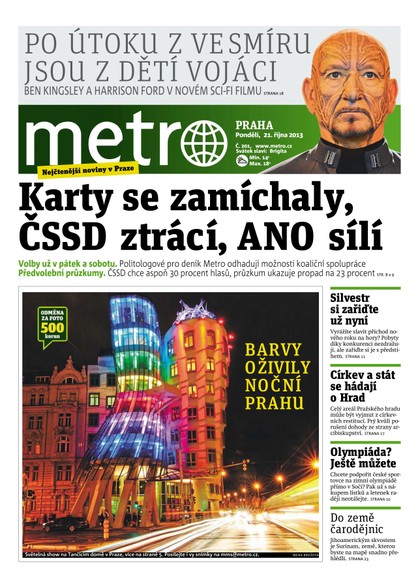 E-magazín METRO 21.10.2013 - deník METRO