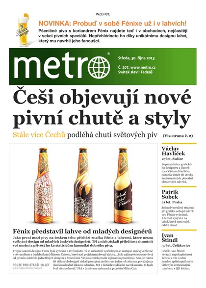 E-magazín METRO 30.10.2013 - deník METRO