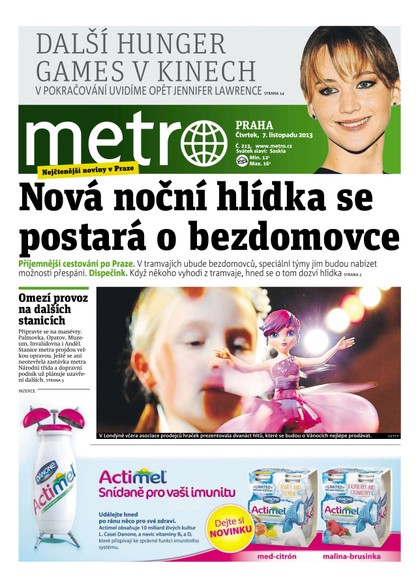 E-magazín METRO 7.11.2013 - deník METRO