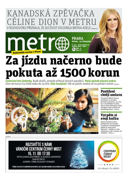 E-magazín METRO 13.11.2013 - deník METRO